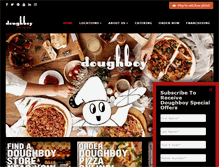 Tablet Screenshot of doughboypizza.com.au